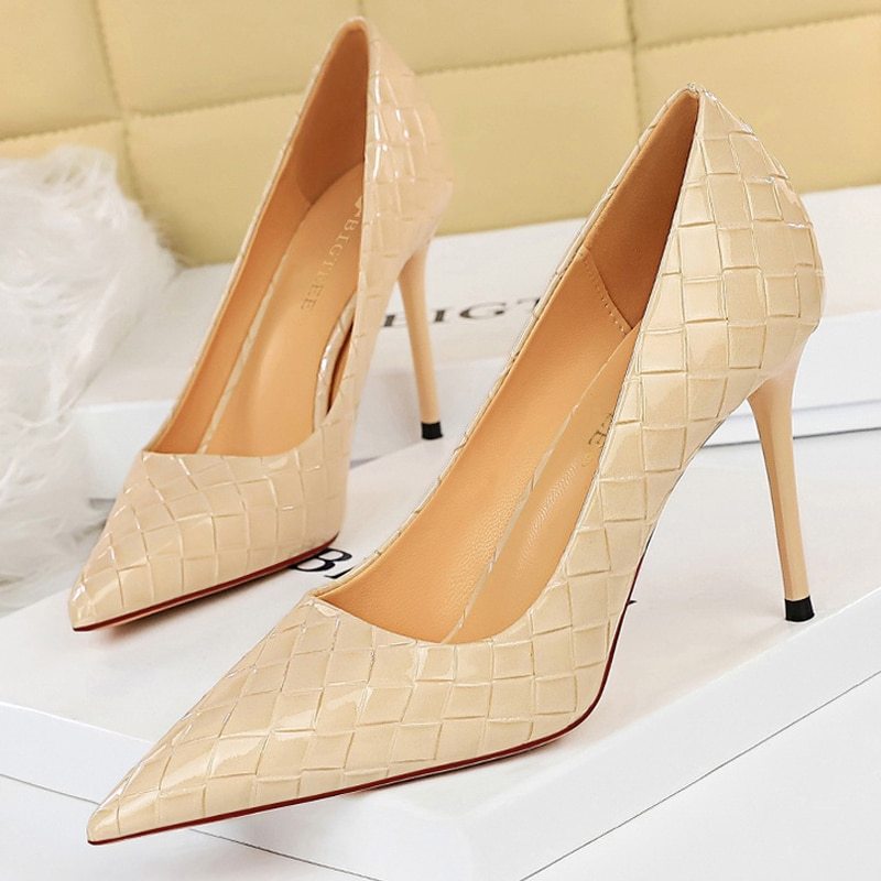 High-heeled Shallow Mouth Pointed Sexy Nightclub Slim Women's Single Shoes