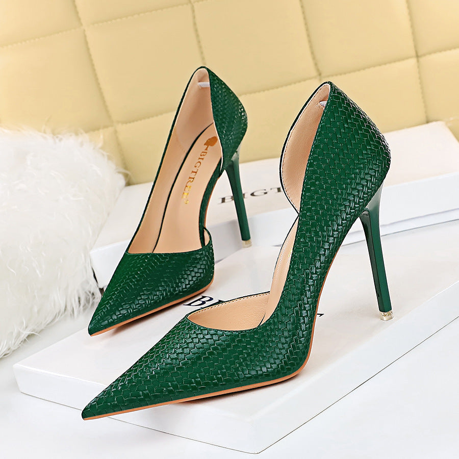 Slim Stiletto Super High Heel Pumps