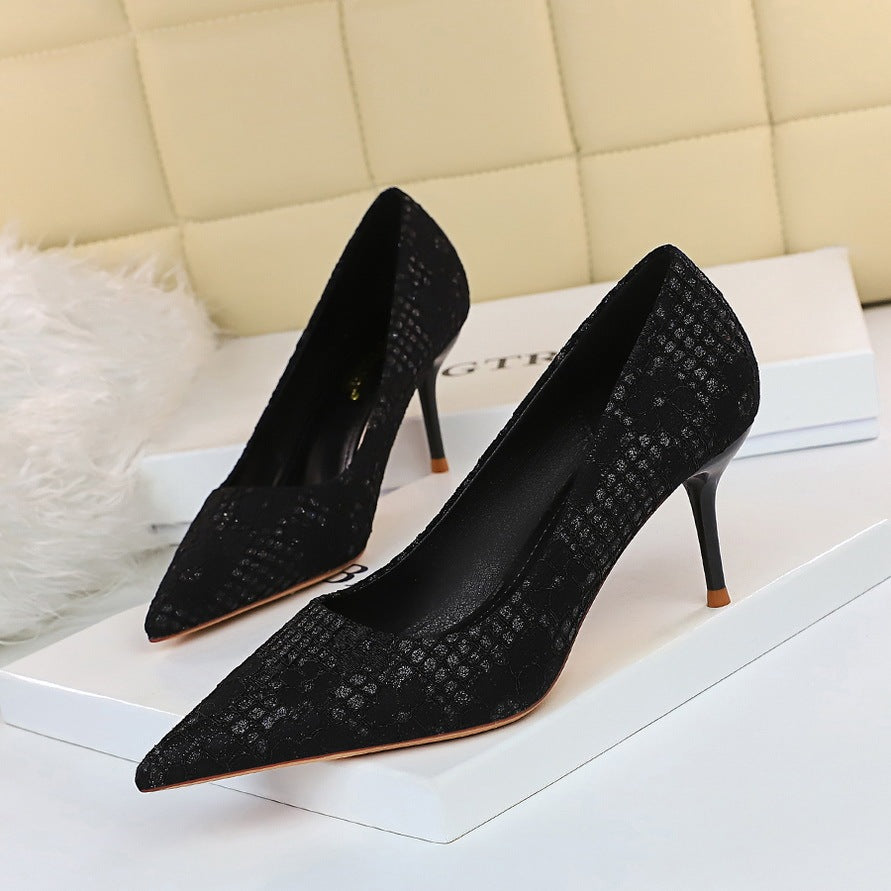 High Heels Stiletto All-match Net Celebrity Girl Summer Shoes