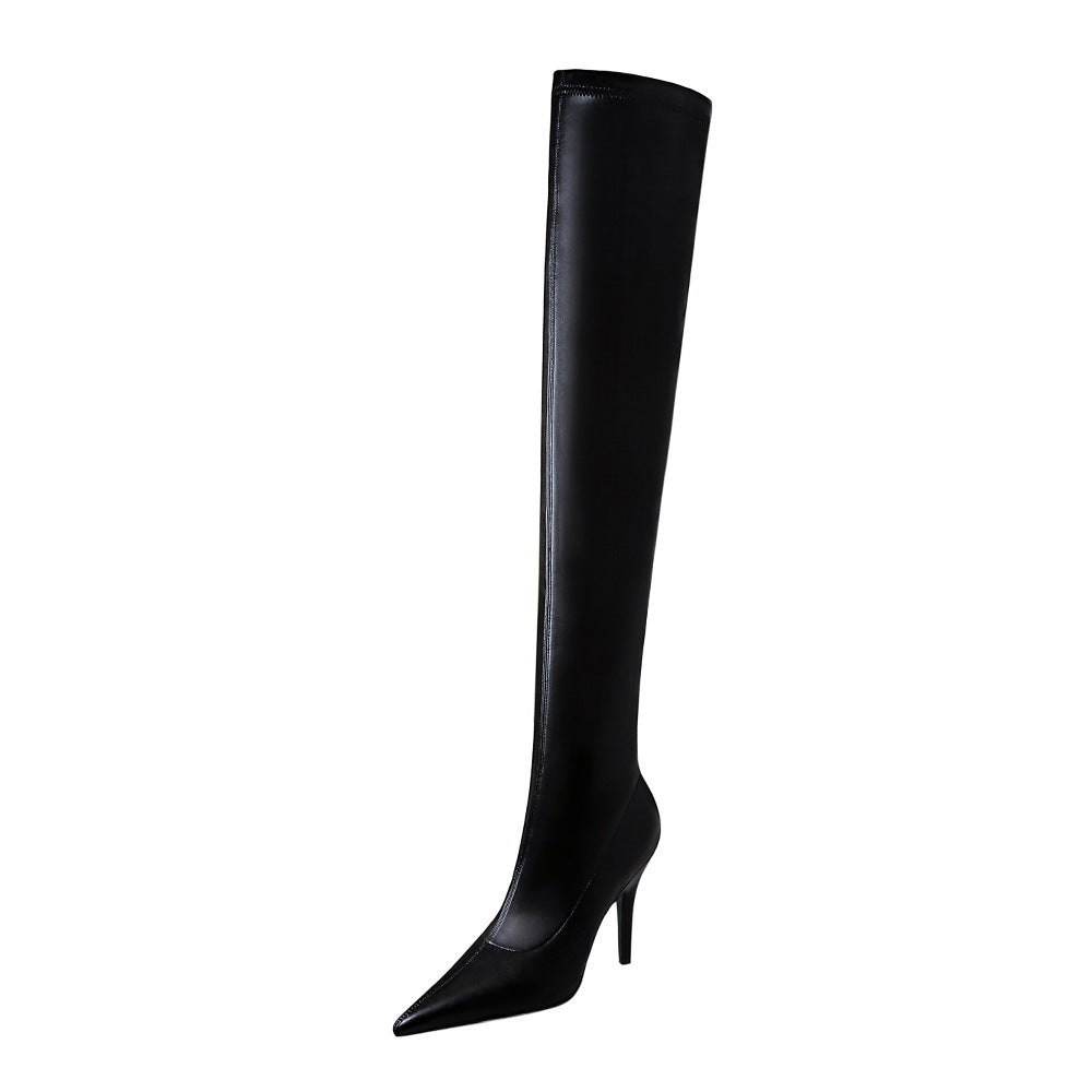 Skinny High-heeled Pointed Pedicure Stovepipe Over-the-knee Boots